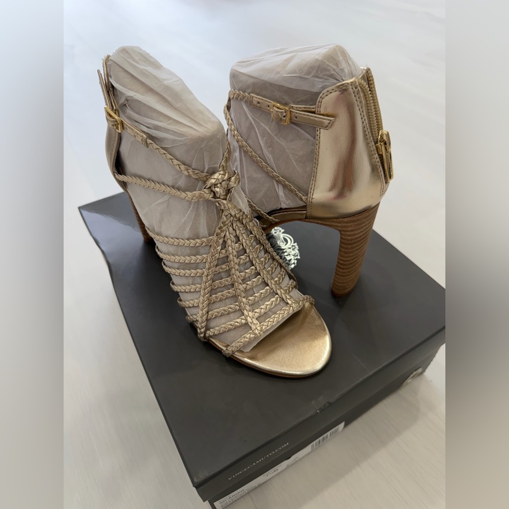 Vince Camuto Ariah Heels - Egyptian Gold - Size 7.5M